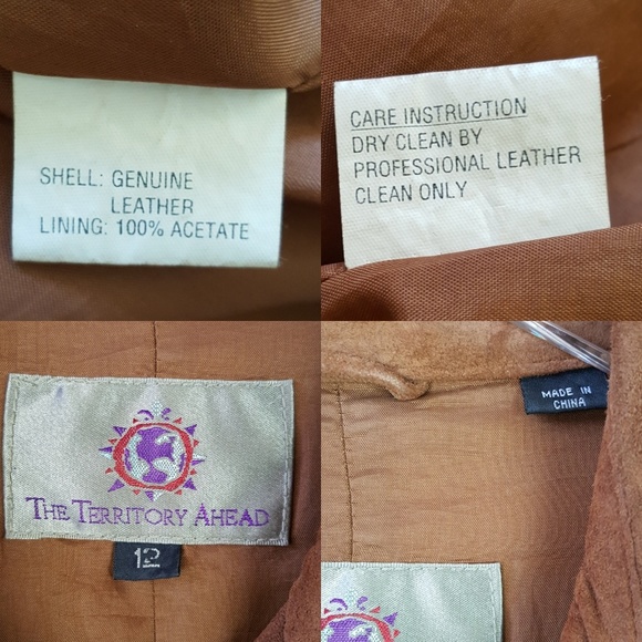 Territory Ahead 100% Leather Dress Country Farmcore Cottagecore Prairie 12 - Picture 7 of 8